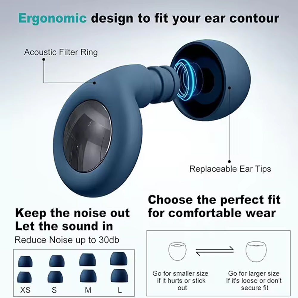 Silenzixu Noise Reduction Earplugs for Sleeping and Snoring
